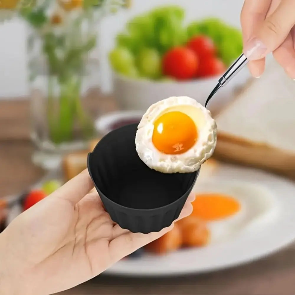 6-Piece Nonstick Silicone Cake Molds – Food Grade Baking Cup Set Silicone Baking Molds Nixie