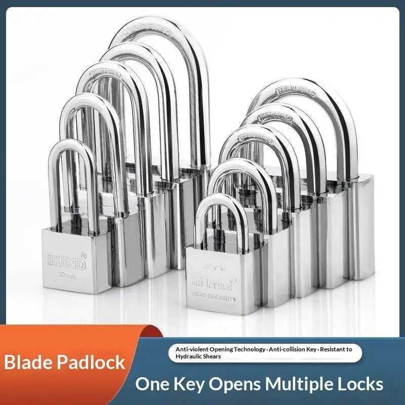 Stainless Steel Keyed Alike Padlock – Cut-Resistant Shackle Security Padlock Nixie