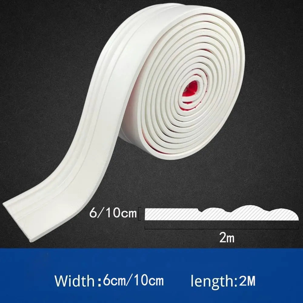 3D Self-Adhesive Baseboard Molding Wall Trim Strip | Home Decor Wall Baseboard Trim Nixie