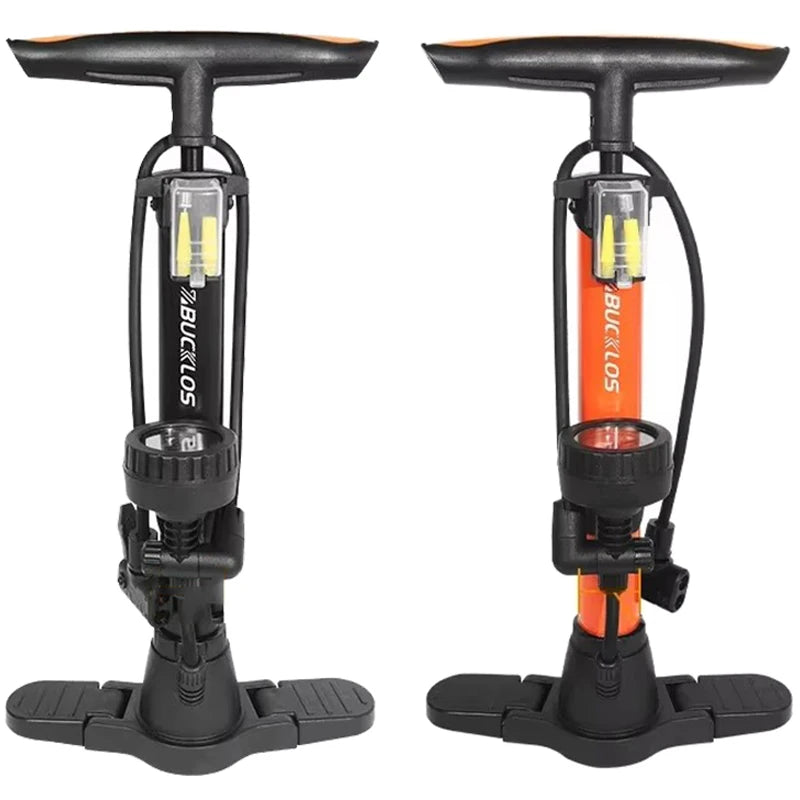 BUCKLOS 160PSI Bike Floor Pump Schrader Presta Valve Bicycle Floor Pump Nixie