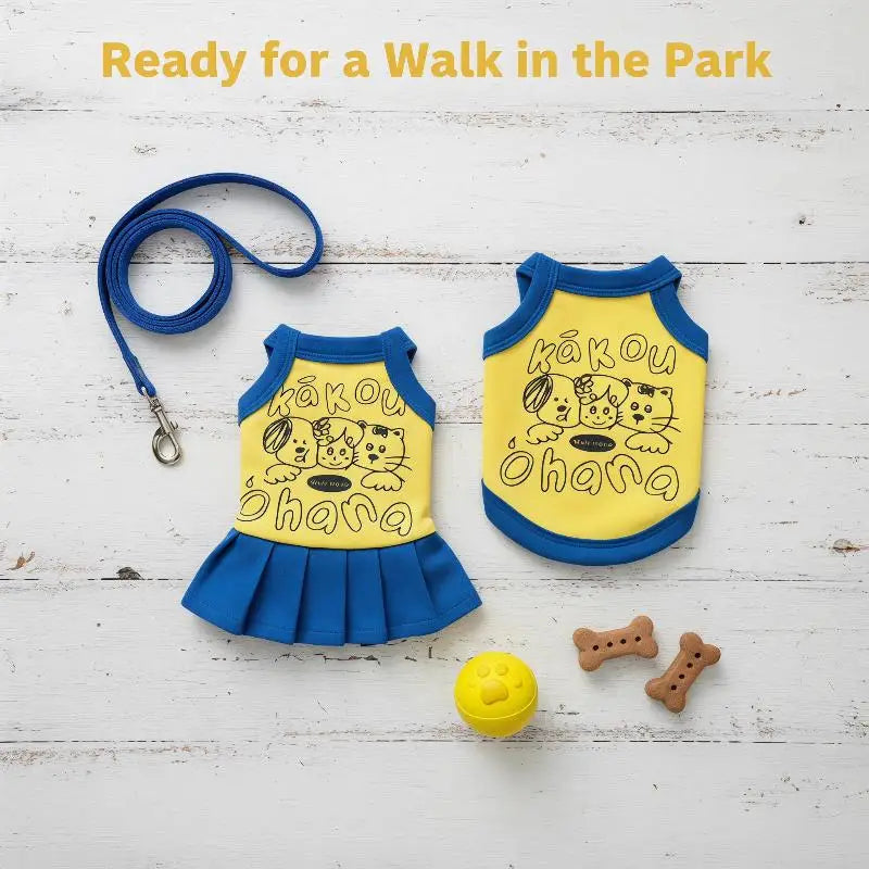 Small Dog Princess Sling Dress – Ice Cream Print Pet Outfit Dog Dress Nixie