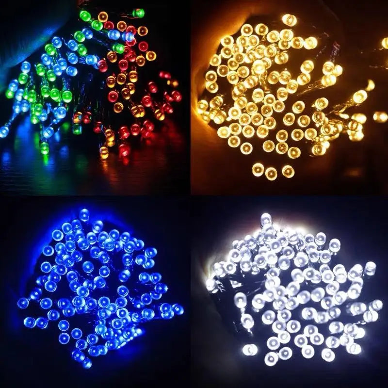 12M 100 LED Solar String Lights Outdoor Waterproof Fairy Lights Solar String Lights Nixie