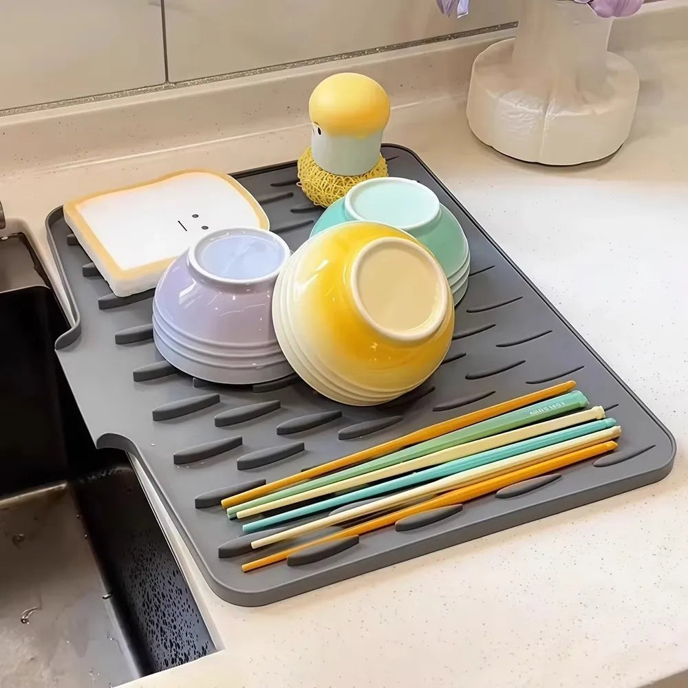 Silicone Kitchen Drain Mat – Heat Resistant & Non-Slip Kitchen Drain Mat Nixie