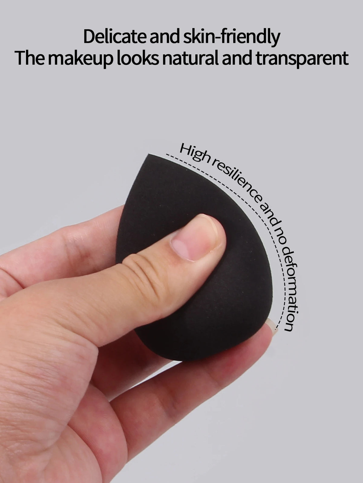 12-Piece Black Beauty Egg Makeup Sponge Set – Dry & Wet Makeup Sponge Set Nixie