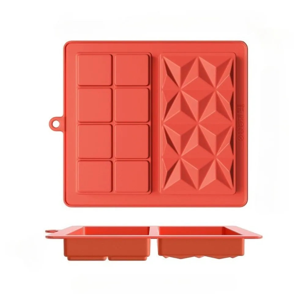 Dubai Chocolate Bar Silicone Mold – Large Pistachio Filling Mold Silicone Chocolate Mold Nixie