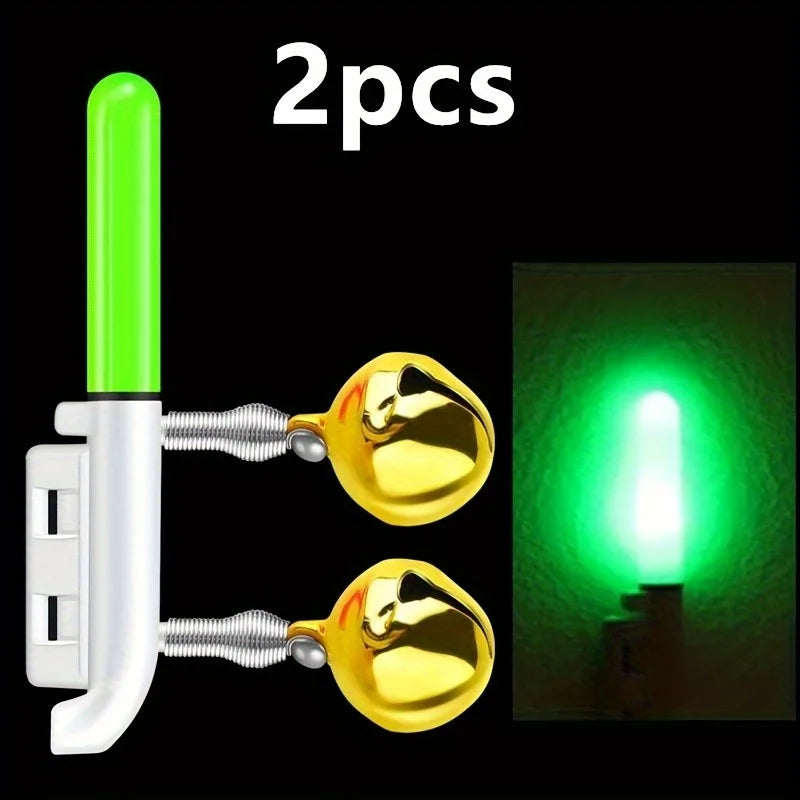 2Pc Night Fishing Glow Float with Bell & CR425 Battery | Nixie Fishing Glow Float Nixie green No CR425 Battery