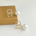 Heart Rhinestone Drop Earrings – 14K Gold Plated | Nixie Drop Earrings Nixie XL1483-3