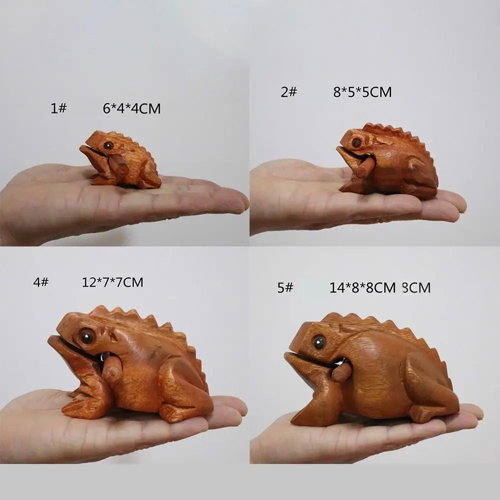 Wooden Frog Guiro Rasp Handcrafted Percussion Instrument Percussion Instrument Nixie