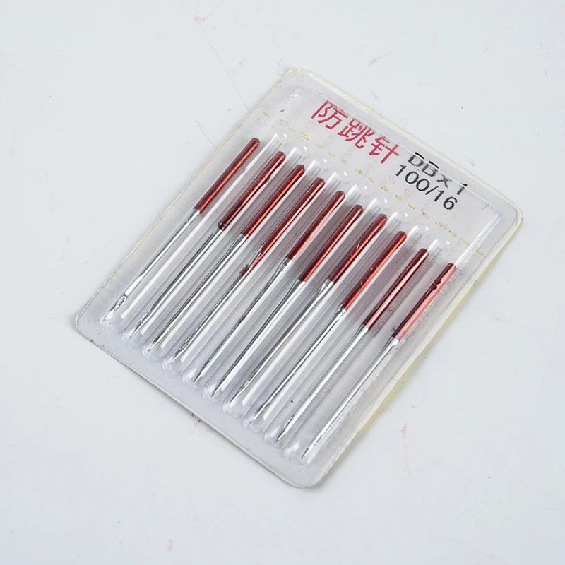 10PCS Anti-Jump Stretch Fabric Sewing Needles – Elastic Cloth Sewing Needles Nixie Red