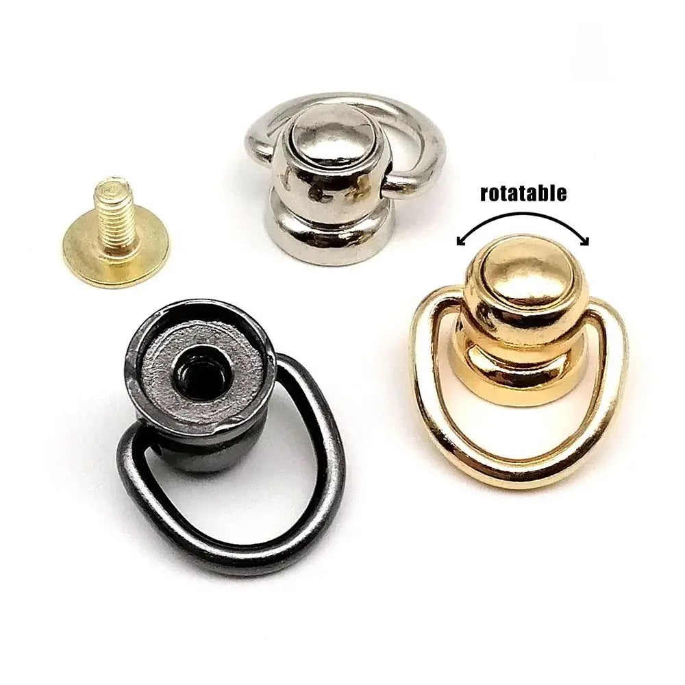 10pcs Screwback Rivet Studs with O-Ring | Zinc Alloy Ball Nail Craft Rivet Studs Nixie
