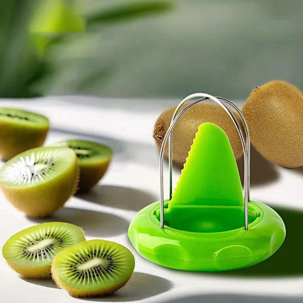 Stainless Steel Kiwi Cutter & Pitter with Easy Grip Handle Fruit Cutter Tool Nixie