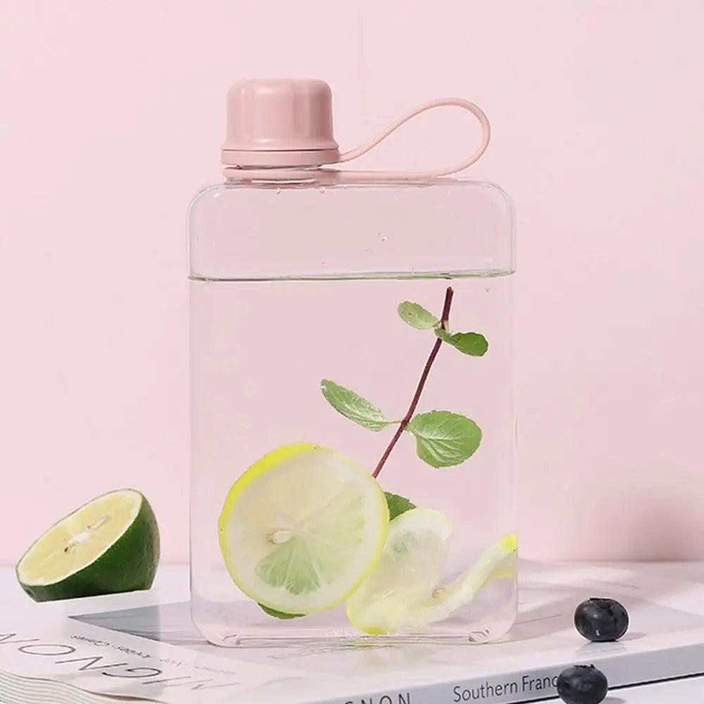 Portable Rectangle Plastic Water Bottle 240ml/320ml – Fruit Tea Cup