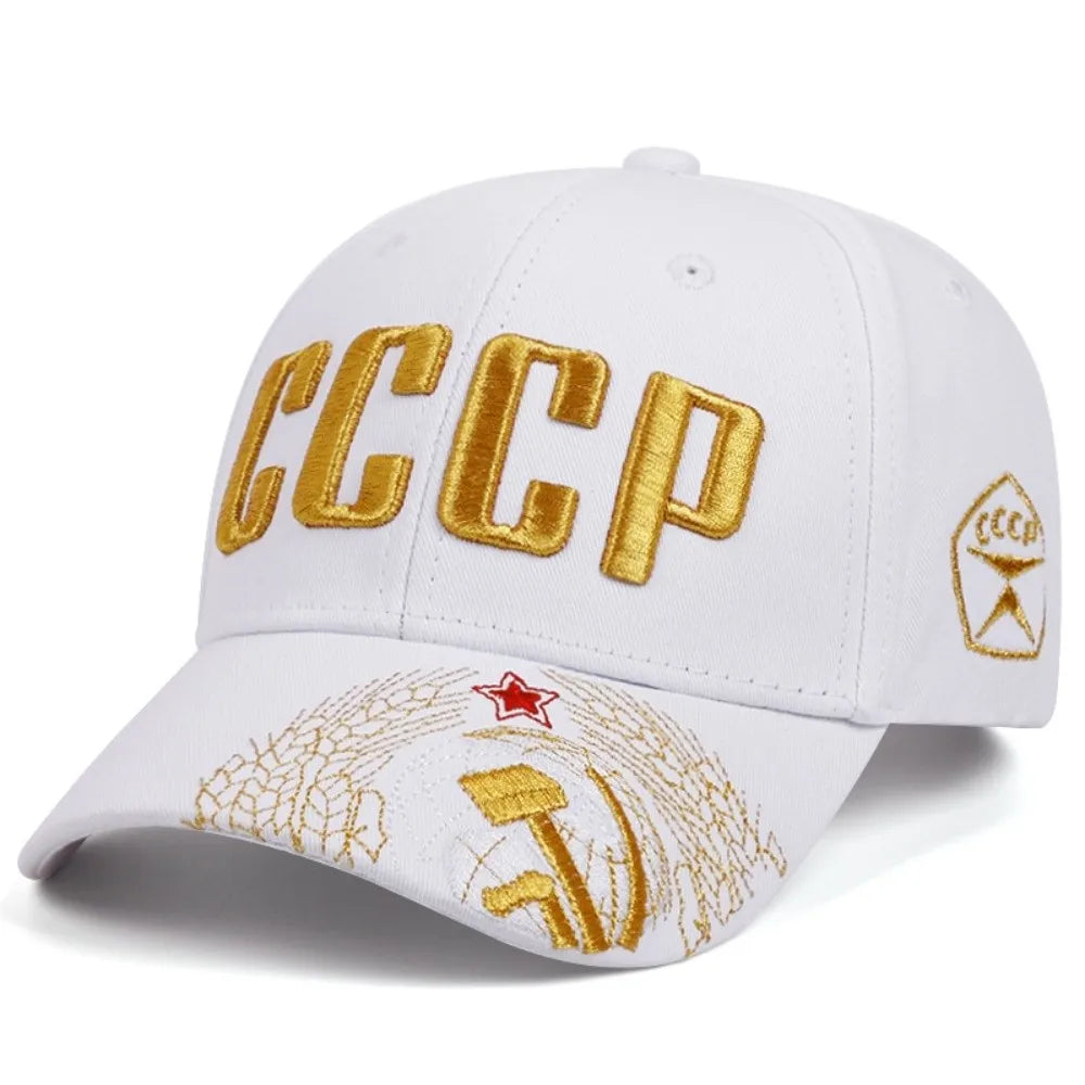 CCCP Embroidered Cotton Snapback Baseball Cap – Unisex
