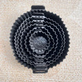 6-Piece Silicone Air Fryer Tray Baking Mat & Basket Liner Silicone Baking Mat Nixie Black