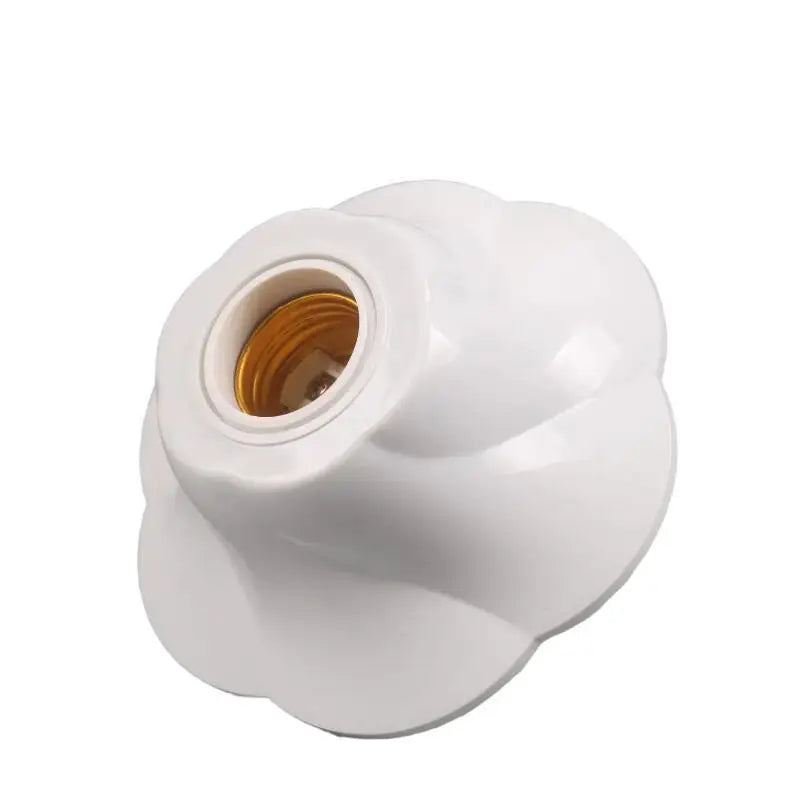 E27 Rose Pendant Lamp Holder White Surface Mount Socket Base