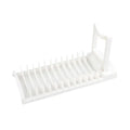 Kitchen Dish Drying Rack – Multi-Slot Countertop Plate Holder Dish Drying Rack Nixie White
