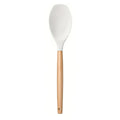 Silicone Spatulas with Wooden Handles – Non-Stick Kitchen Turner Silicone Kitchen Spatula Nixie WHITE