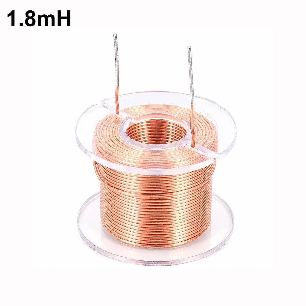 0.6mm OFC Speaker Crossover Inductor Coil 0.2mH–2.0mH Audio Speaker Crossover Coil Nixie 1.8mH