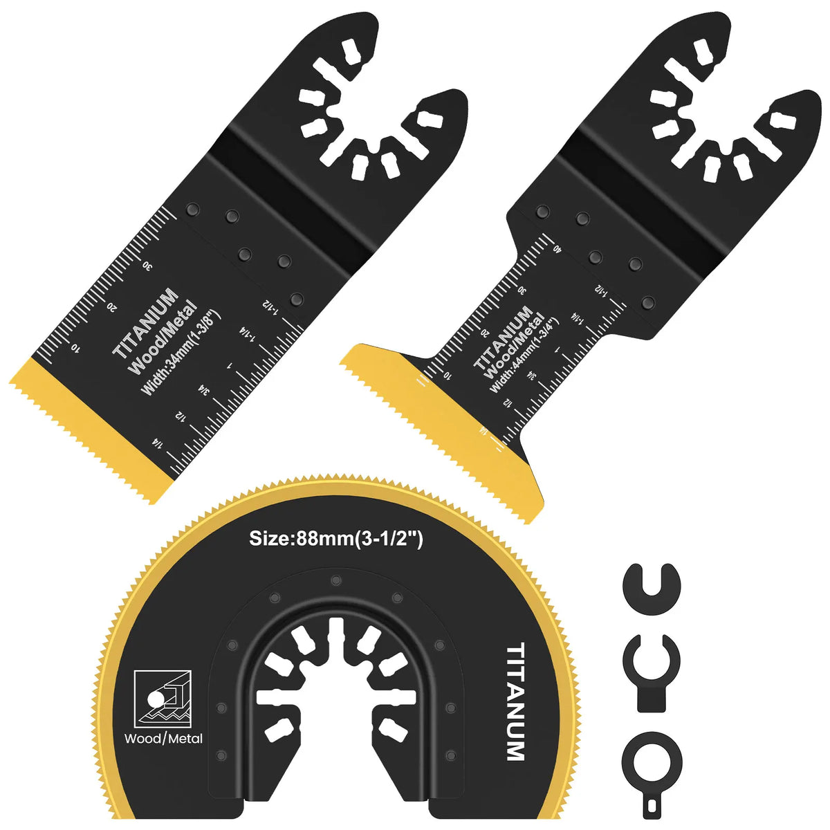 Titanium Oscillating Saw Blade Kit 3/4 Pcs – Universal Multitool