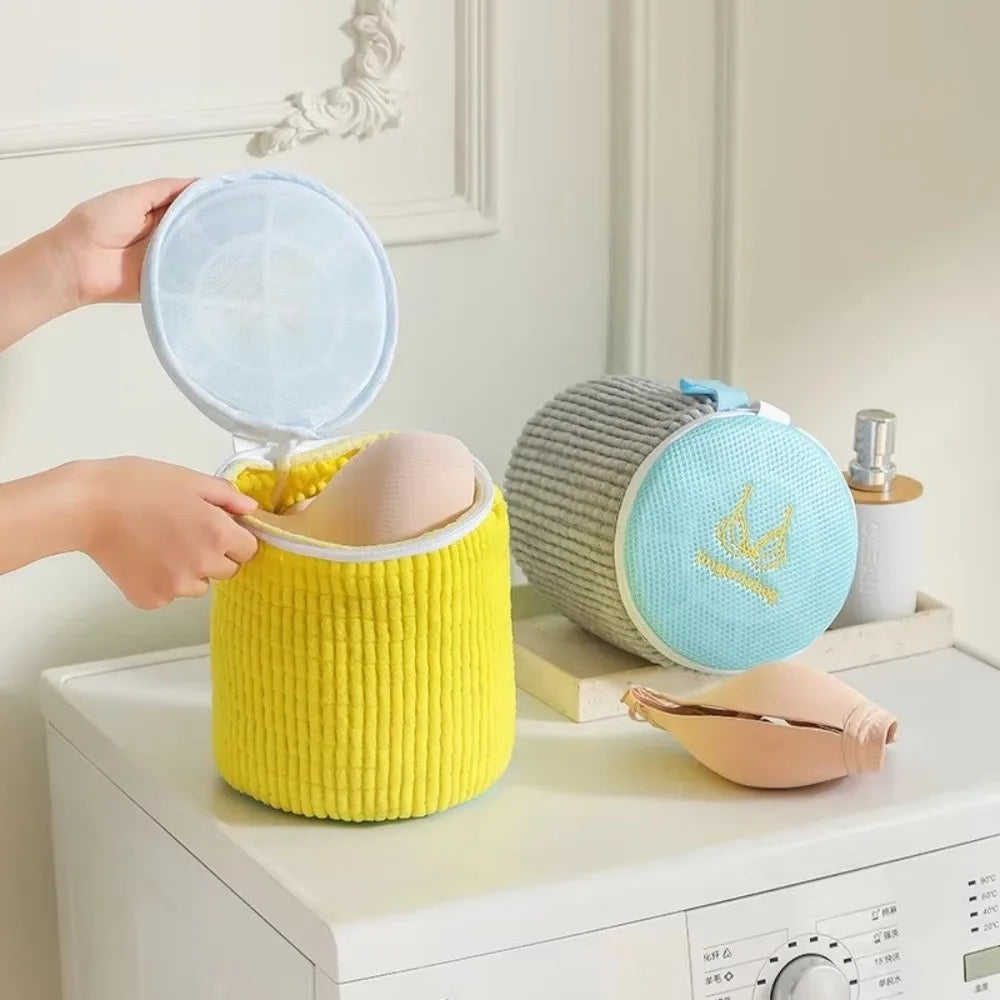 Cylindrical Bra Laundry Bag – Anti-Deformation Wash Protector