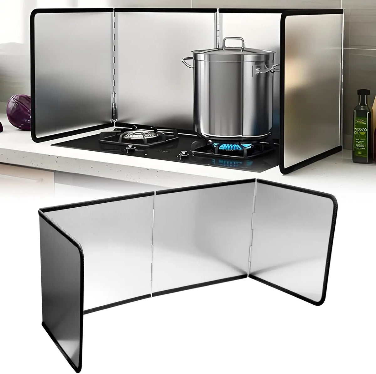 Foldable Stainless Steel Oil Splatter Guard for Frying Pan Oil Splatter Guard Nixie
