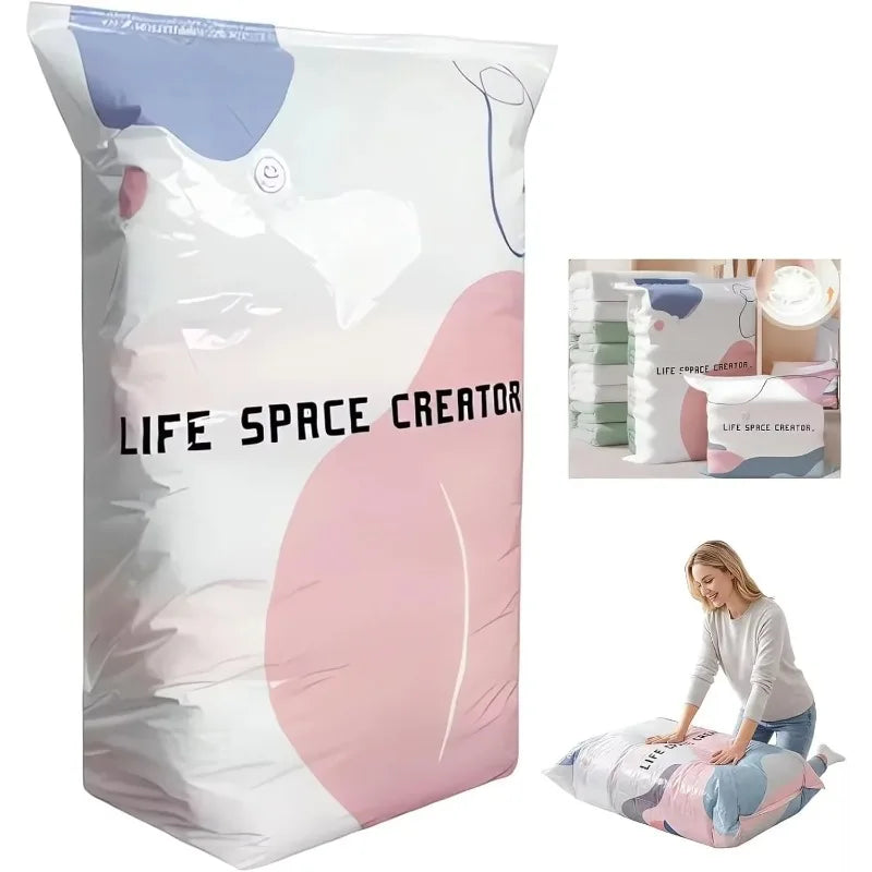 2-Pack Thickened Vacuum Storage Bags – Space Saver for Quilts Vacuum Storage Bags Nixie