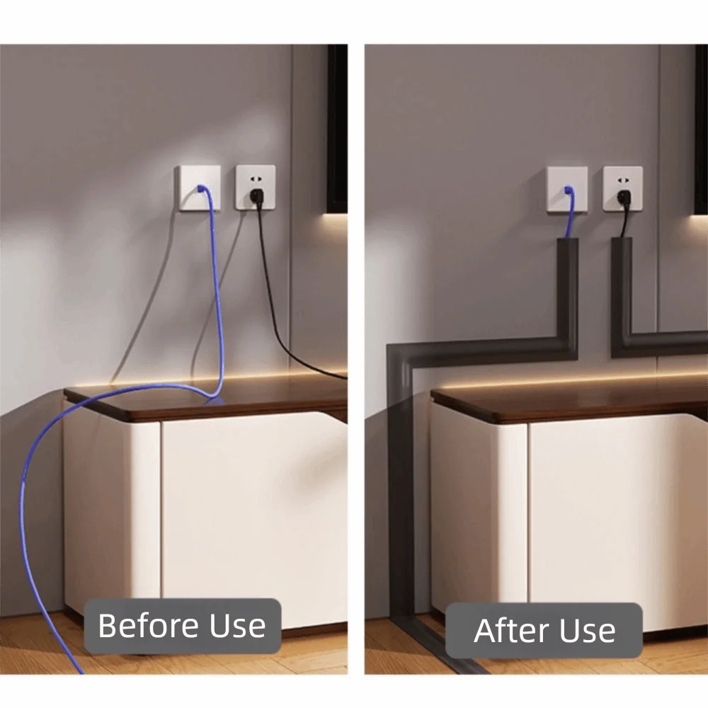 PVC Floor Cord Cover – Flexible Cable Management Wire Protector