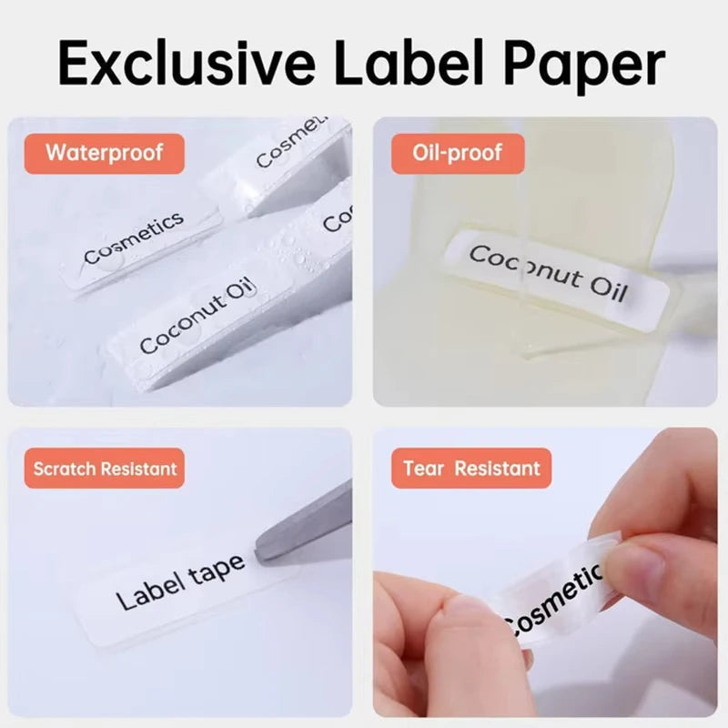 Marklife P15 Thermal Label Paper – Waterproof Self-Adhesive