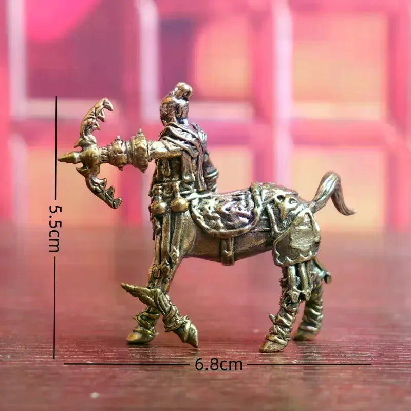 Brass Centaur Sagittarius Ornament | Mythological Desk Décor Decorative Figurine Nixie