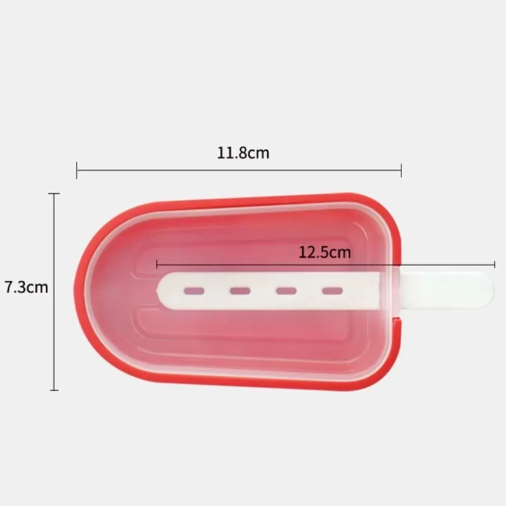 Silicone Popsicle Mould – Reusable Ice Lolly Maker with Lid & Sticks Popsicle Mould Nixie