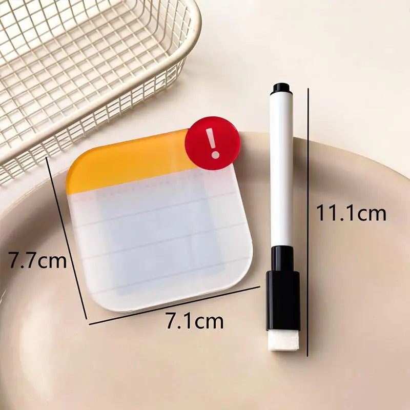 Mini Acrylic Magnetic Fridge Whiteboard – Dry Erase Memo Board Magnetic Whiteboard Nixie