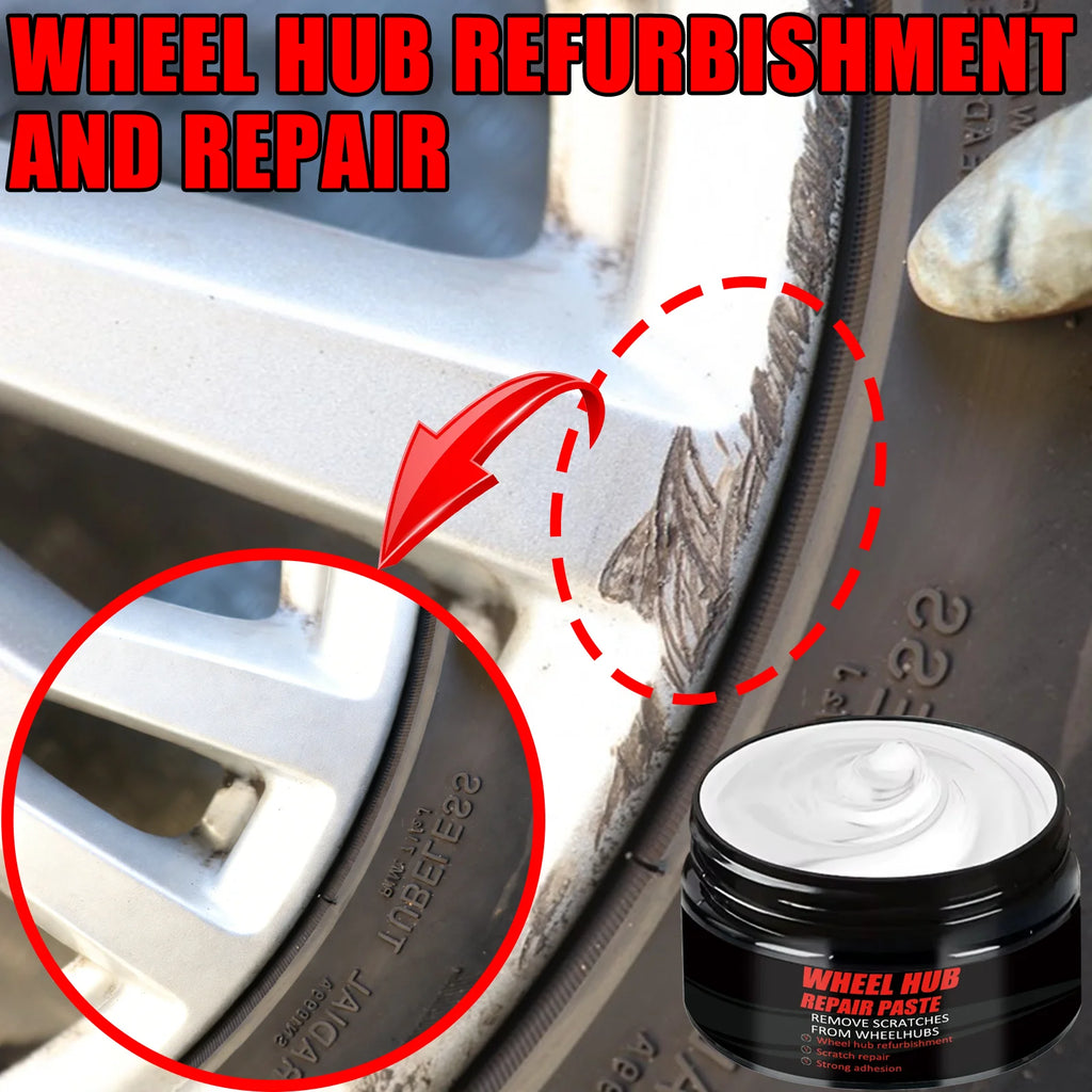 Wheel Hub Scratch Repair Paste – Rim Polish & Scuff Remover Wheel Repair Paste Nixie