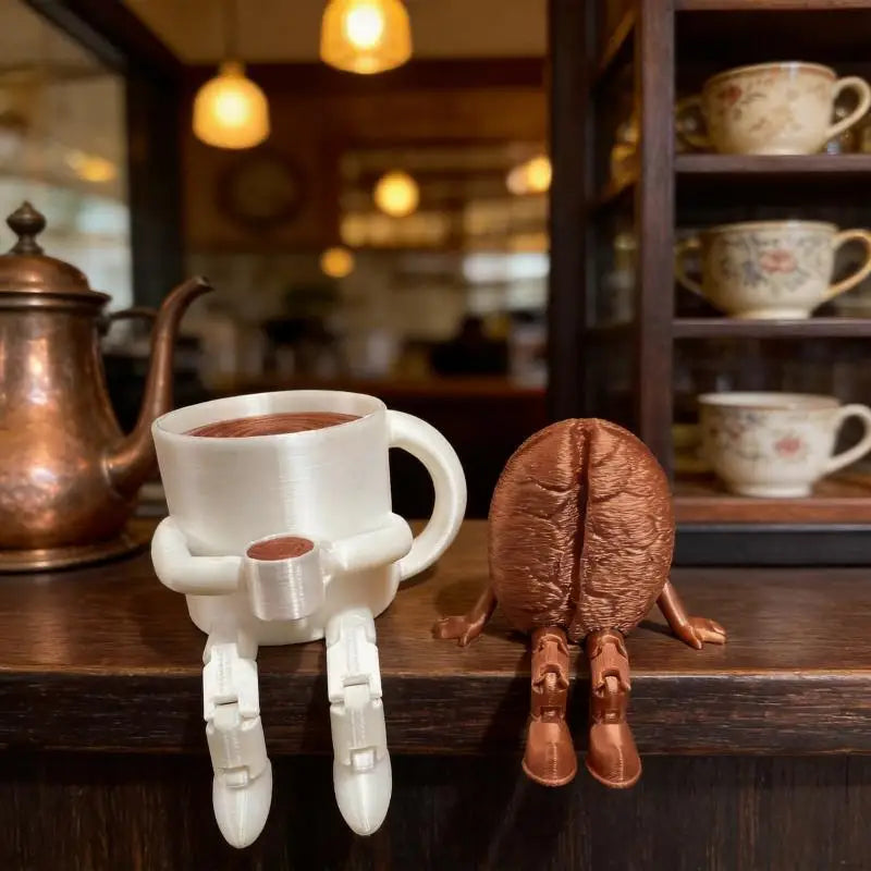 3D Printed Coffee Bean Fidget Toy & Desk Decor Ornament