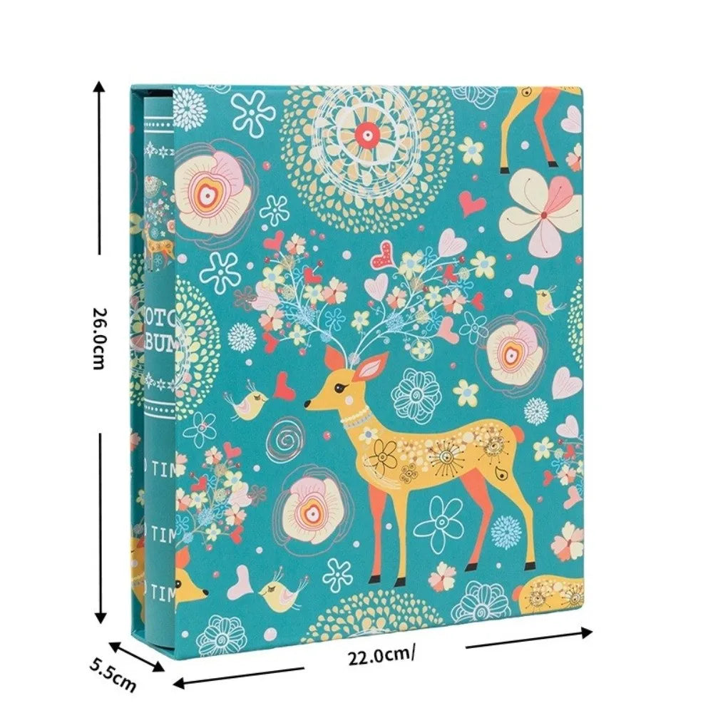 6-Inch 200-Pocket Slip-In Photo Album | Large Capacity Scrapbook Slip-In Photo Album Nixie