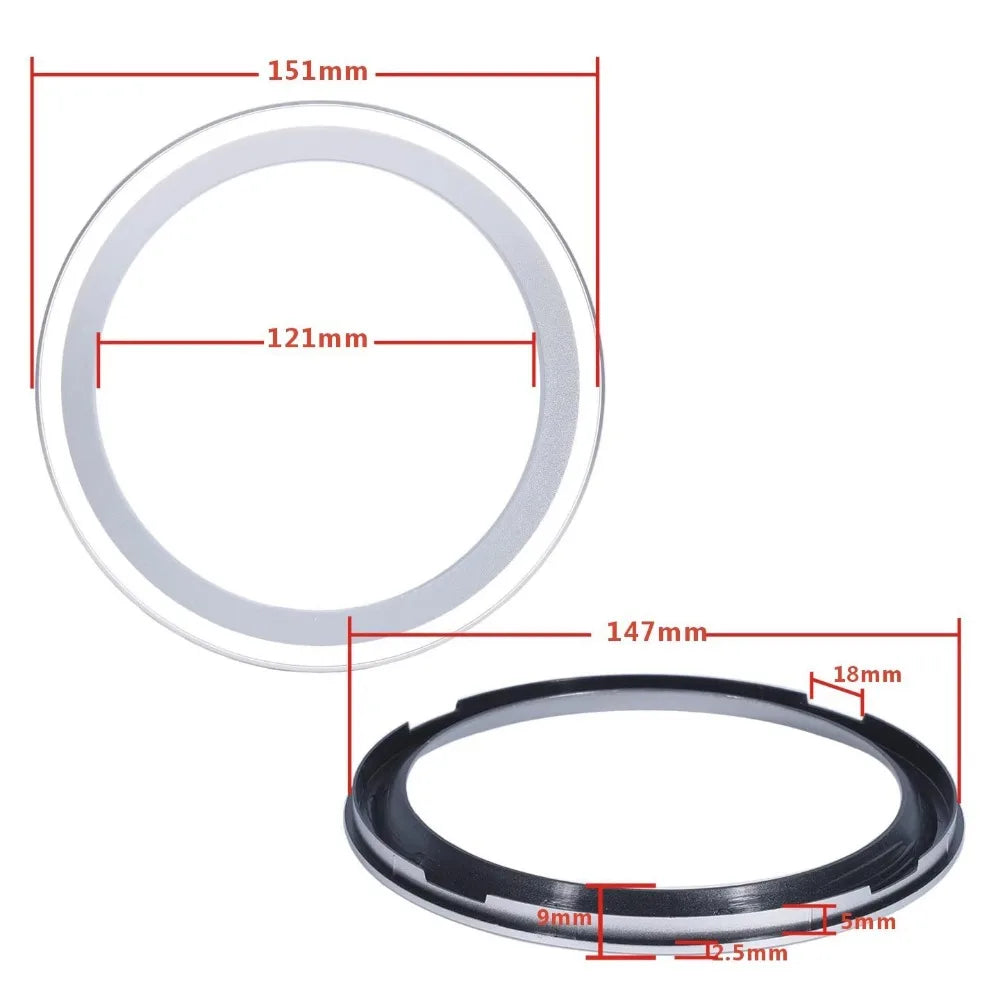 Speaker Trim Ring Bezel 3–8 Inch | Black Silver Gold ABS