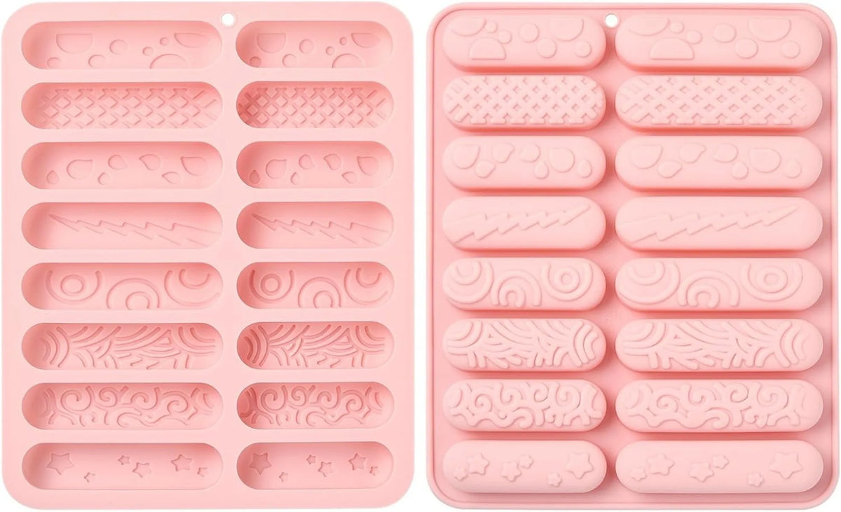 16-Cavity Silicone Chocolate Bar Mold with Candy Sticks Silicone Baking Mold Nixie Default Title
