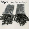 Car U-Type Metal Screw Clips – Anti-Rust Fender Bumper Fasteners Auto Body Fastener Clips Nixie 60pcs