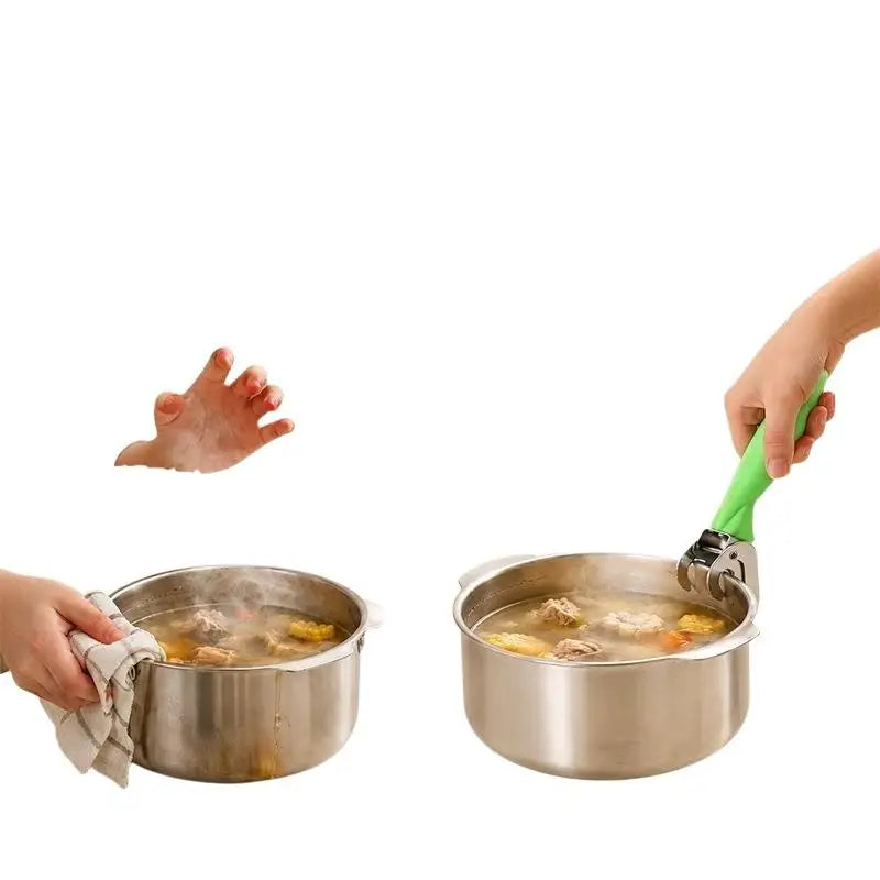 Stainless Steel Pot Lifter Gripper – Non-Slip Heat Safe Kitchen Tool Kitchen Pot Lifter Nixie