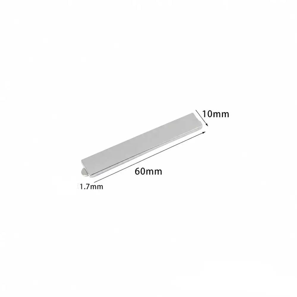 10pcs Blank Rectangular Metal Stamping Blanks – DIY Alloy Labels Metal Stamping Blanks Nixie