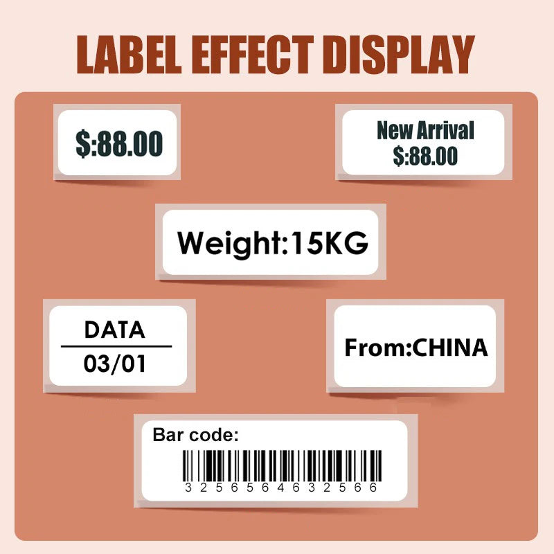 3-Pack Marklife Continuous Thermal Label Paper 15mm x 4m