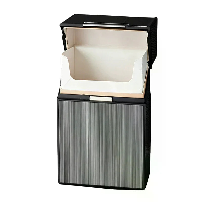 Eelhoe Metal Cigarette Case – 20-Pack Crush-Proof Stainless Steel Cigarette Case Nixie
