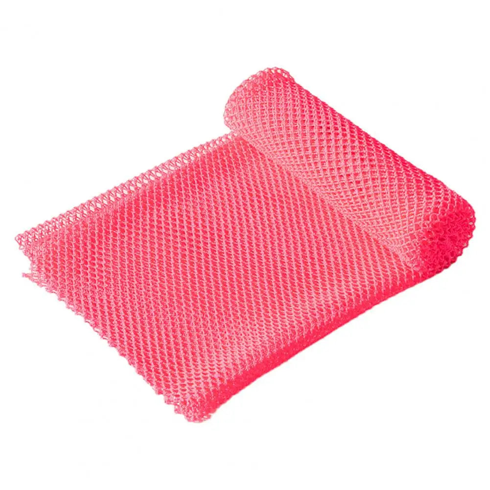 Silver Ion Exfoliating Body Scrubber Dual-Sided Mesh Bath Towel