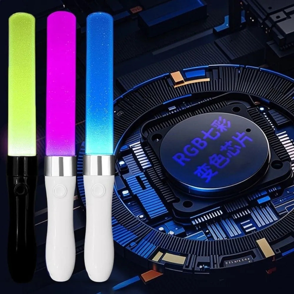 7 Color LED Glow Stick – Waterproof Concert Light Stick LED Glow Stick Nixie