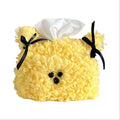 Nordic Plush Tissue Box Cover – Cute Puppy Dog Design Tissue Box Cover Nixie Yellow