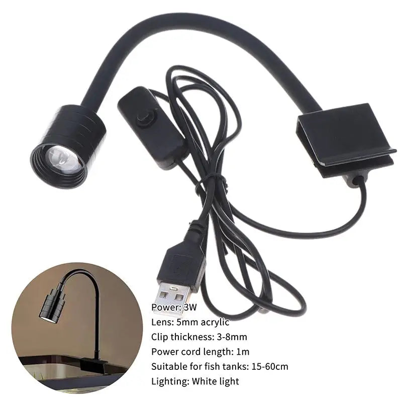 3W LED Nano Aquarium Spotlight – Fish Tank Lamp for Aquascape Aquarium Spotlight Nixie A1