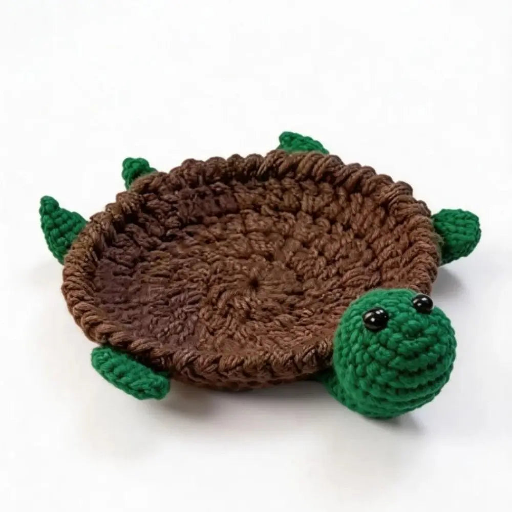 Handmade Crochet Animal Coasters – Cute Knitted Cup Mats Crochet Animal Coaster Nixie