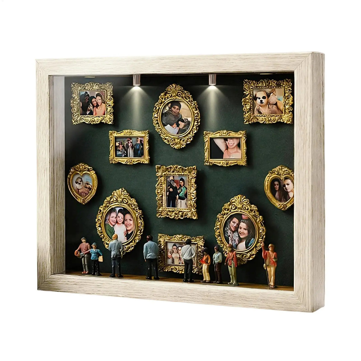 DIY Mini Museum Shadow Box – 11 Frames & 8 Figurines | Nixie