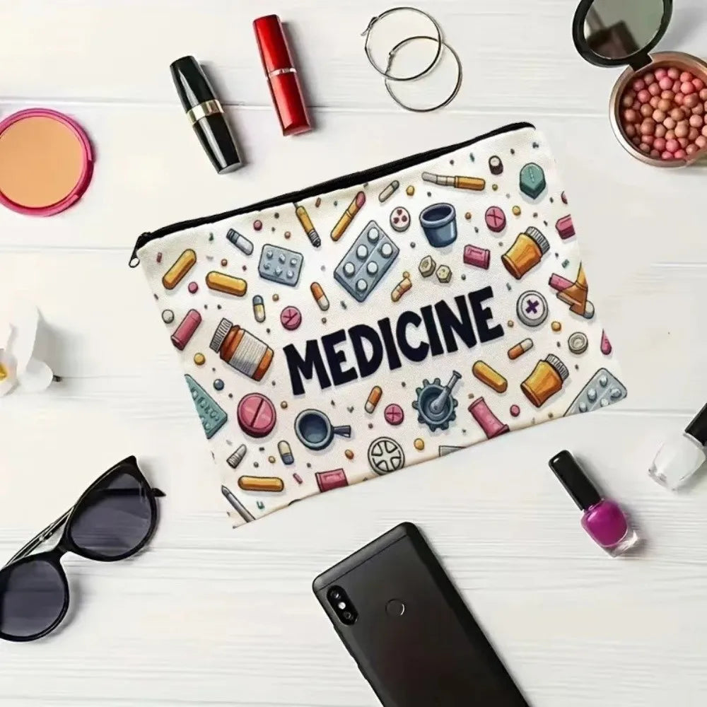 Canvas Cosmetic Bag Large Capacity Waterproof Travel Organizer Cosmetic Travel Bag Nixie
