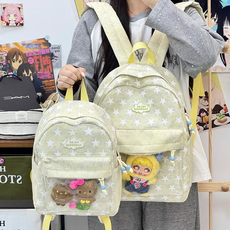Korean Style School Backpack for Teen Girls – Lightweight Nylon School Backpack Nixie