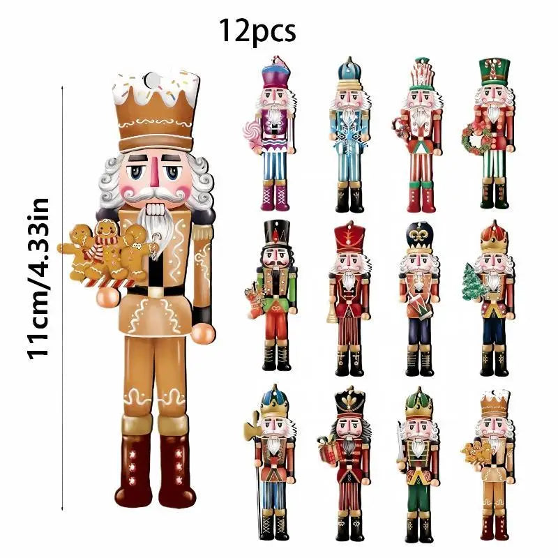 Christmas Nutcracker Figurines 12-Pc Set | Holiday Decor Holiday Figurine Set Nixie